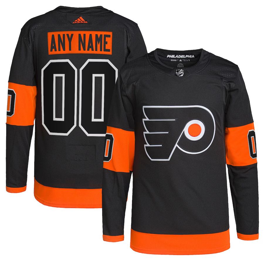 Men Philadelphia Flyers adidas Black Alternate Primegreen Authentic Pro Custom NHL Jersey->philadelphia flyers->NHL Jersey